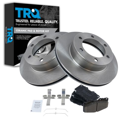 Toyota Tacoma Front Ceramic Brake Pad & Rotor Kit TRQ BKA11517