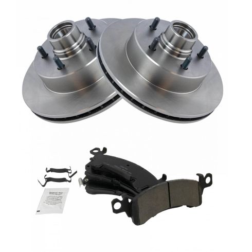 Chevrolet Astro GMC Safari Front Ceramic Brake Pad & Rotor Kit TRQ BKA11538