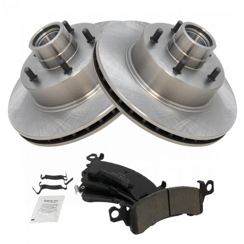 Front Ceramic Brake Pad & Rotor Kit TRQ BKA11540
