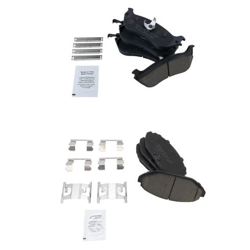 1998-02 Ford Lincoln Mercury Front & Rear Ceramic Brake Pads TRQ BFA12994