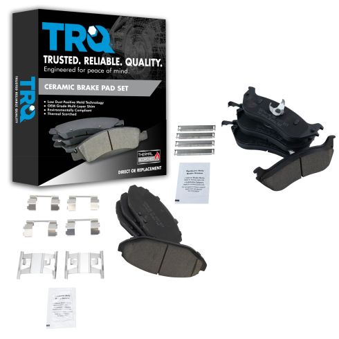 1998-02 Ford Lincoln Mercury Front & Rear Ceramic Brake Pads TRQ BFA12994