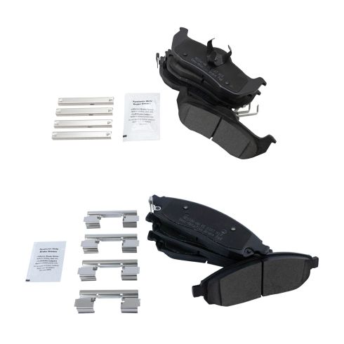Jeep Commander Grand Cherokee Front & Rear Semi-Metallic Brake Pads TRQ BFA13002