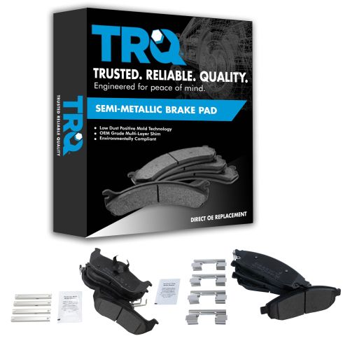 Jeep Commander Grand Cherokee Front & Rear Semi-Metallic Brake Pads TRQ BFA13002