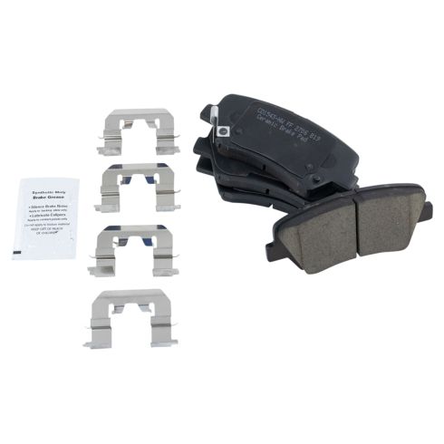 Hyundai Elantra Elantra Coupe Front & Rear Ceramic Brake Pads TRQ BFA13017
