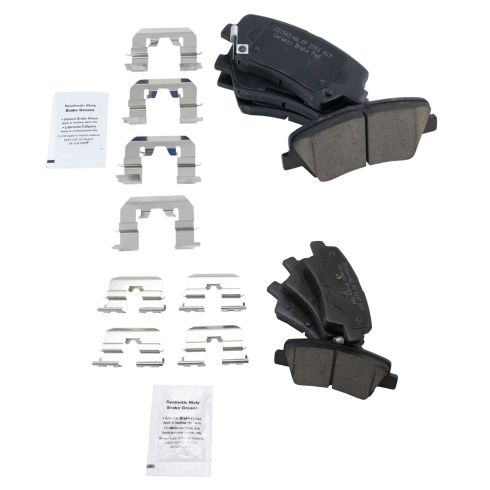 Hyundai Elantra Elantra Coupe Front & Rear Ceramic Brake Pads TRQ BFA13017