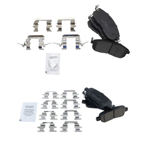 Nissan Infiniti Front & Rear Ceramic Brake Pads TRQ BFA13019