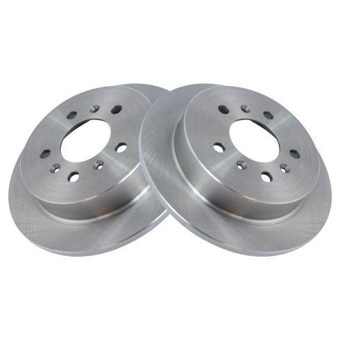 Chevrolet Buick Rear Semi-Metallic Brake Pad & Rotor Kit TRQ BKA11607