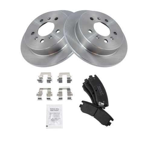 Chevrolet Buick Rear Semi-Metallic Brake Pad & Rotor Kit TRQ BKA11607