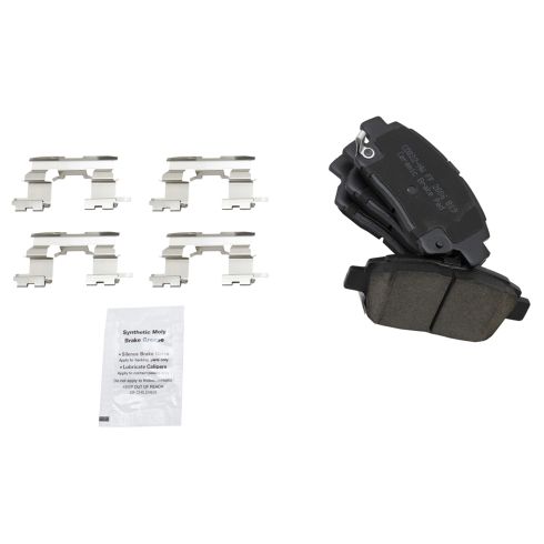 2013 Scion iQ Base Model Front Ceramic Brake Pad & Rotor Kit TRQ BKA11667