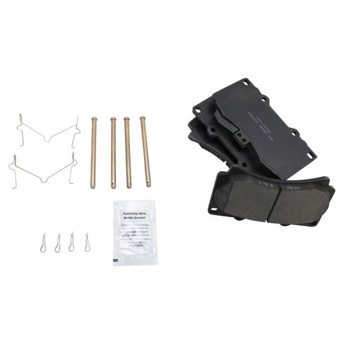 Hummer H3 H3T Front & Rear Ceramic Brake Pads TRQ BFA13032