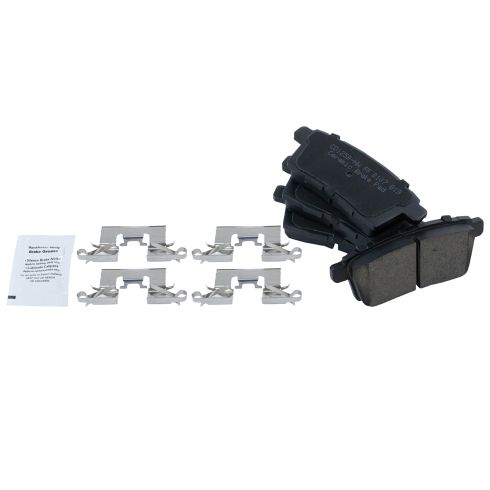 2007-15 Mazda CX-9 Front & Rear Ceramic Brake Pad & Rotor Kit TRQ BKA11721