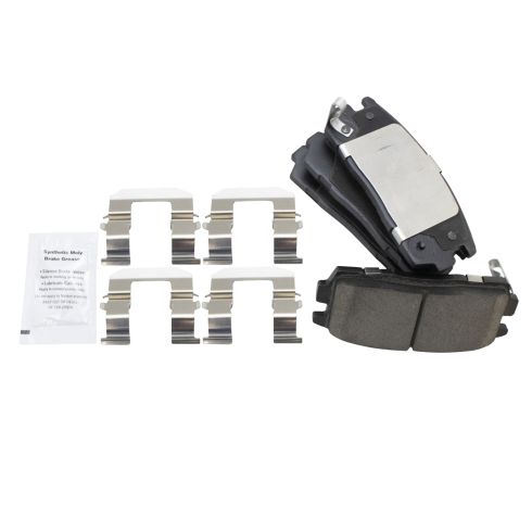 2010-17 Chevrolet Equinox GMC Terrain Front & Rear Ceramic Brake Pad & Rotor Kit TRQ BKA11753
