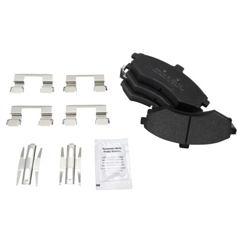 Hyundai Elantra Front & Rear Semi-Metallic Brake Pad & Rotor Kit TRQ BKA11760