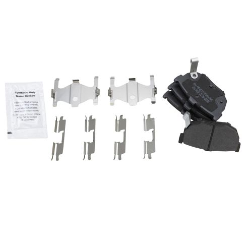 Hyundai Elantra Front & Rear Semi-Metallic Brake Pad & Rotor Kit TRQ BKA11760