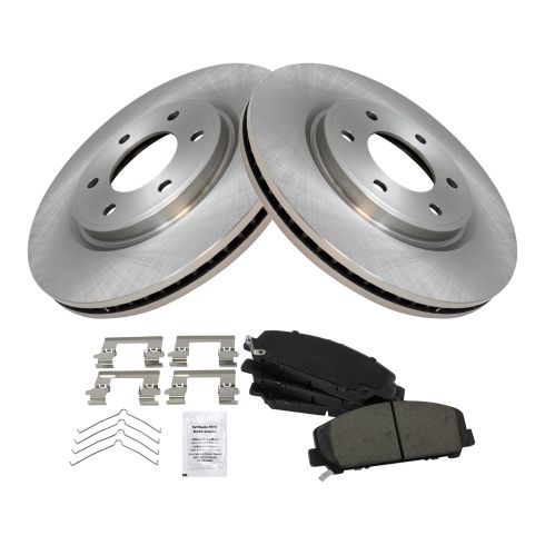 Nissan Infiniti Front Ceramic Brake Pad & Rotor Kit TRQ BKA11785