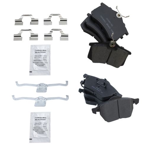 VW Audi Front & Rear Ceramic Brake Pads TRQ BFA13047