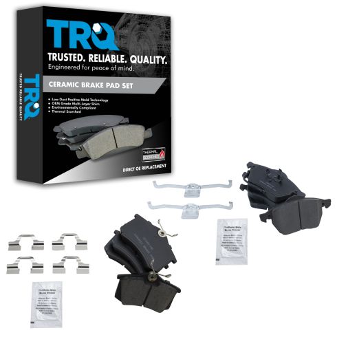 VW Audi Front & Rear Ceramic Brake Pads TRQ BFA13047