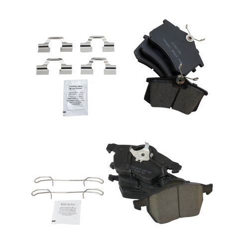VW Audi Front & Rear Ceramic Brake Pads TRQ BFA13049