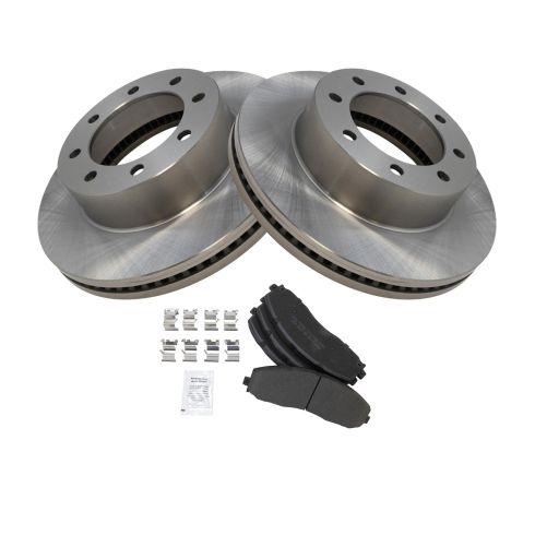 Ford Front Semi-Metallic Brake Pad & Rotor Kit TRQ BKA11874