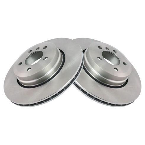 BMW 750i 750Li 760i 760Li Front & Rear Ceramic Brake Pad & Rotor Kit with Pad Wear Sensors TRQ BKA19960