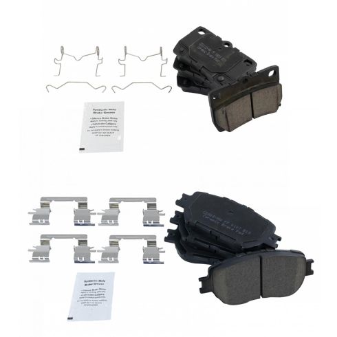 Lexus GS300 IS250 Front & Rear Ceramic Brake Pads TRQ BFA13064