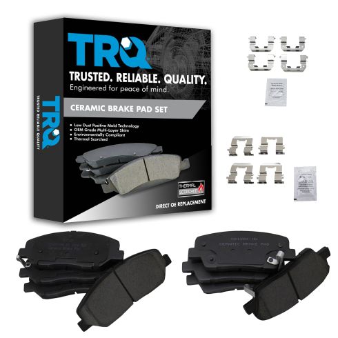 Hyundai Kia Front & Rear Ceramic Brake Pads TRQ BFA13081