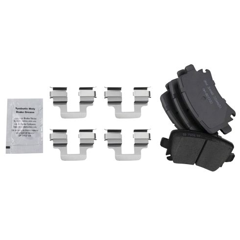 VW Audi Front & Rear Ceramic Brake Pad & Rotor Kit TRQ BKA11943
