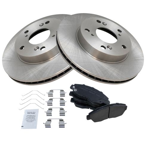 Honda Civic Front Ceramic Brake Pad & Rotor Kit TRQ BKA11967