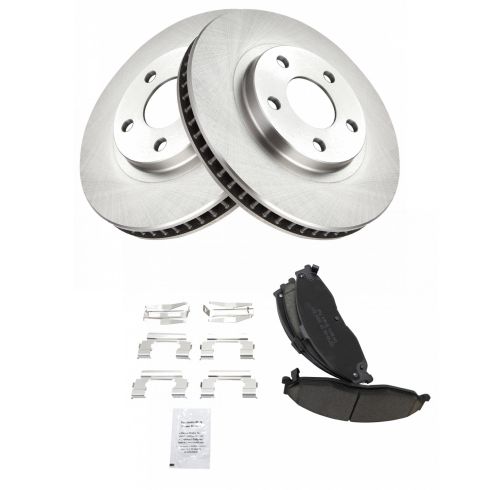 1998-02 Chevrolet Camaro Pontiac Firebird Front Ceramic Brake Pad & Rotor Kit TRQ BKA11979