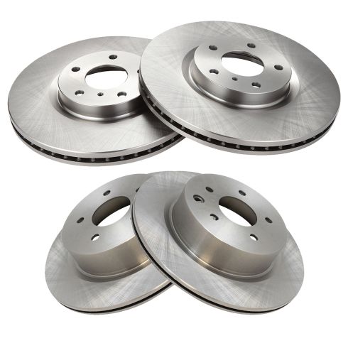 Nissan Infiniti Front & Rear 4 Piece Brake Rotor Set TRQ BRA13891