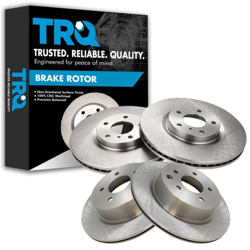 Nissan Infiniti Front & Rear 4 Piece Brake Rotor Set TRQ BRA13891
