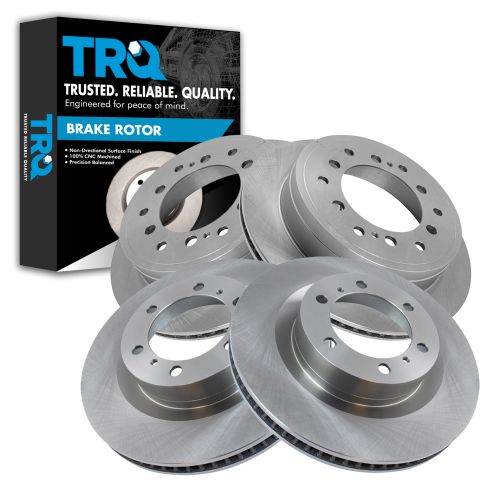 Toyota 4Runner Lexus GX460 Front & Rear 4 Piece Brake Rotor Set TRQ BRA13892