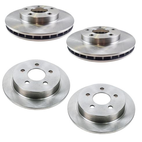 Pontiac Grand Am Olds Alero Front & Rear 4 Piece Brake Rotor Set TRQ BRA13899