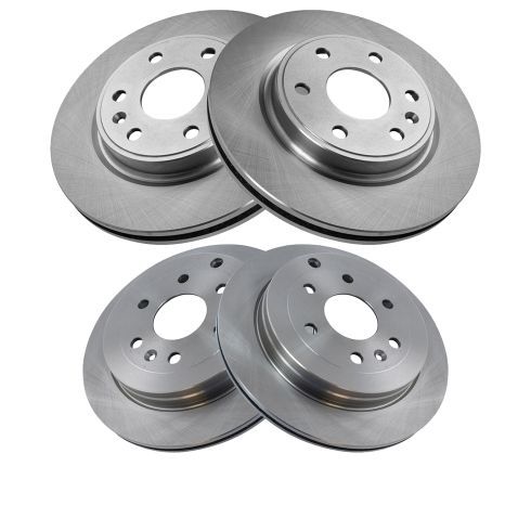Pontiac Grand Am Olds Alero Front & Rear 4 Piece Brake Rotor Set TRQ BRA13899