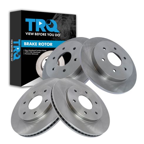 Nissan Infiniti Front & Rear 4 Piece Brake Rotor Set TRQ BRA13900