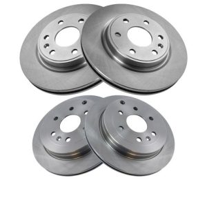 Chevrolet GMC Front & Rear 4 Piece Brake Rotor Set TRQ BRA13904