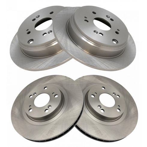 2005-06 Honda CR-V Front & Rear 4 Piece Brake Rotor Set TRQ BRA13921