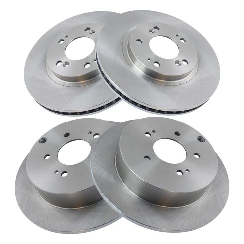 Mitsubishi Endeavor Front & Rear 4 Piece Brake Rotor Set TRQ BRA13935
