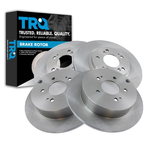 Mitsubishi Endeavor Front & Rear 4 Piece Brake Rotor Set TRQ BRA13935