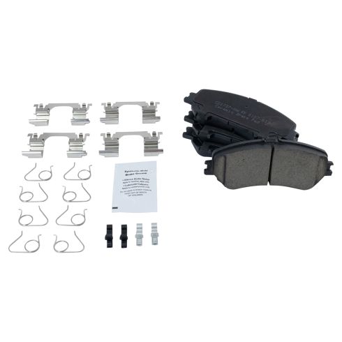 Nissan Rogue Rogue Sport Front Ceramic Premium G-Coated Brake Pad & Rotor Kit TRQ BKA87913