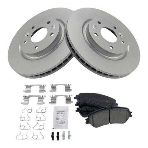 Nissan Rogue Rogue Sport Front Ceramic Premium G-Coated Brake Pad & Rotor Kit TRQ BKA87913