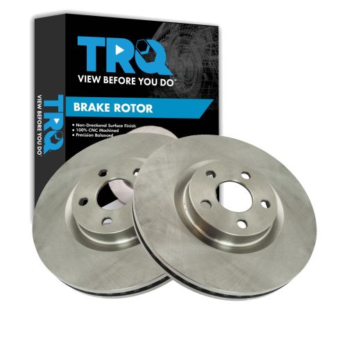 Ford Front Driver & Passenger Side 2 Piece Brake Rotor Set TRQ BRA19708