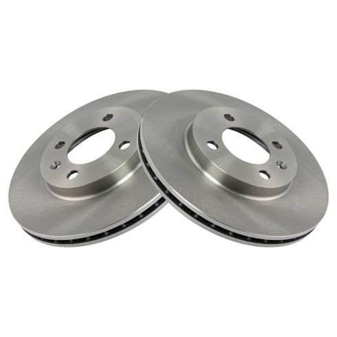 VW Front Driver & Passenger Side 2 Piece Brake Rotor Set TRQ BRA75130