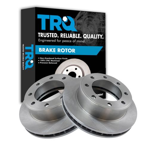 Ford Front Driver & Passenger Side 2 Piece Brake Rotor Set TRQ BRA75132