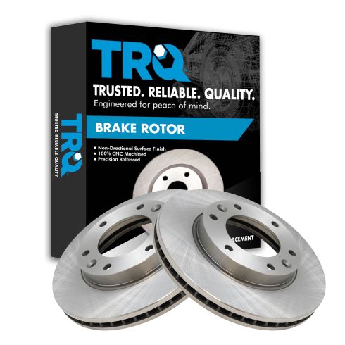 Hyundai Entourage Kia Sedona Front Driver & Passenger Side 2 Piece Brake Rotor Set TRQ BRA75197