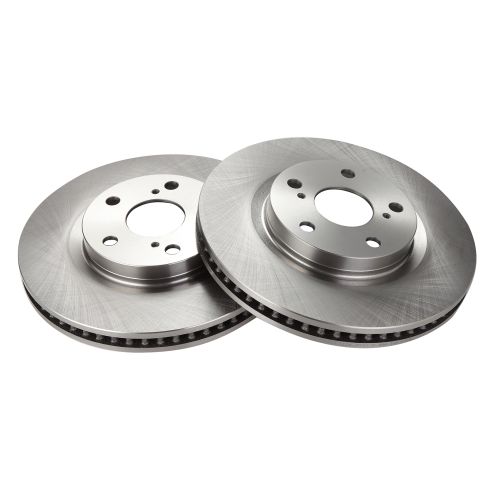 Toyota Lexus Pontiac Scion Front Driver & Passenger Side 2 Piece Brake Rotor Set TRQ BRA75204