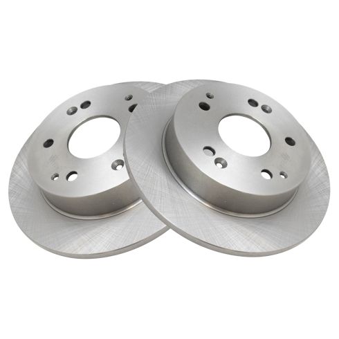 Honda Accord Acura Integra RSX Rear Driver & Passenger Side 2 Piece Brake Rotor Set TRQ BRA75233