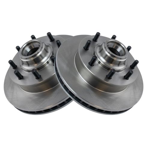 Chevrolet GMC Front Driver & Passenger Side 2 Piece Brake Rotor Set TRQ BRA75240