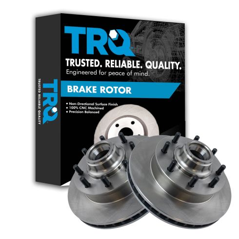 Chevrolet GMC Front Driver & Passenger Side 2 Piece Brake Rotor Set TRQ BRA75240