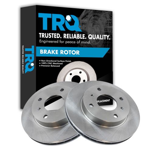 Nissan Infiniti Front Driver & Passenger Side 2 Piece Brake Rotor Set TRQ BRA75242
